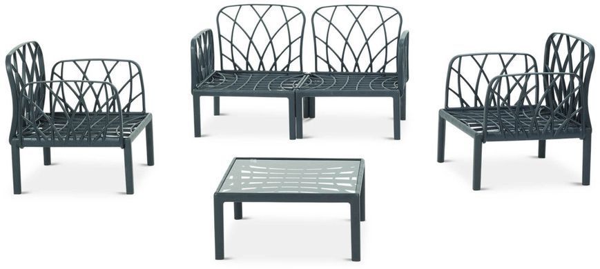 Меблі із пластику для вулиці Novussi Garda Sofa Set 2