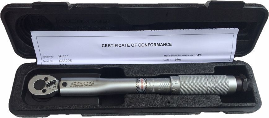 HONITON КЛЮЧ ДИН. 1/4" 5-25Nm