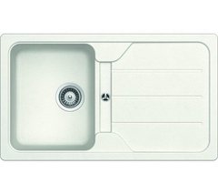 Кухонна мийка Schock Formhaus D-100 alpina - граніт, вбудовується в стільницю, сушарка