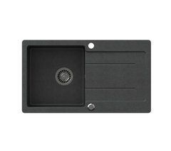 Кухонна мийка Quadron HCQG7744CZK GEORGE 111 чорний - граніт,&nbsp;вбудовується в стільницю, сушарка