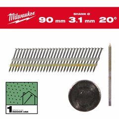 MILWAUKEE ЦВЯХИ 20&deg; КІЛЬЦЕВІ КРУГЛА ГОЛОВКА СВІТЛІ 90мм /1750шт. - M18 FFN21