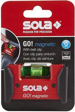 Рівень будівельний магнітний з кліпсою Sola Go!