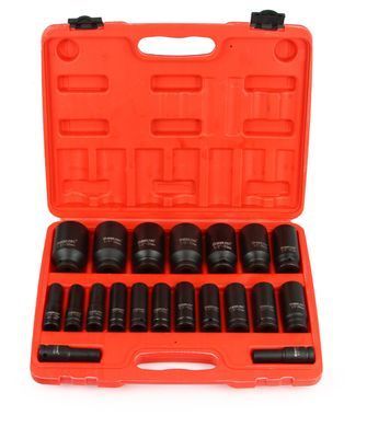 Набір ударних головок 1/2" 10-38 мм 20 ел. Mar-Pol M58258