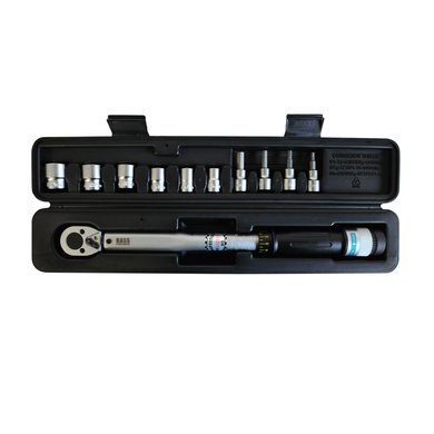 Динамометрический ключ 3/8", 20 - 110 Нм + головки Bass Polska 7457