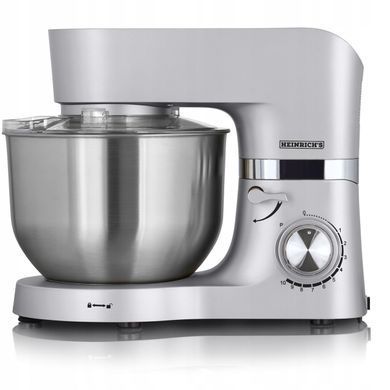 Планетарный кухонный миксер 6,5 л 1300 Вт серебро HEINRICH'S HKM 6278 SILBER 615016