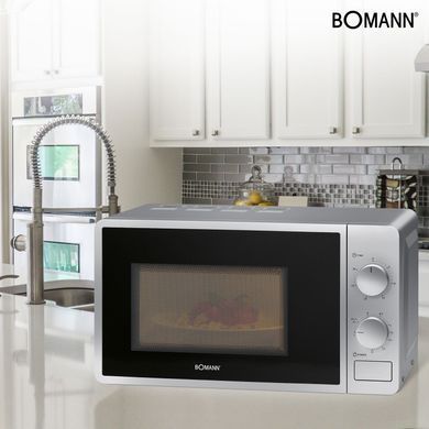 Мікрохвильова піч 20 л 1950 Вт Bomann MWG 6015 CB сіра