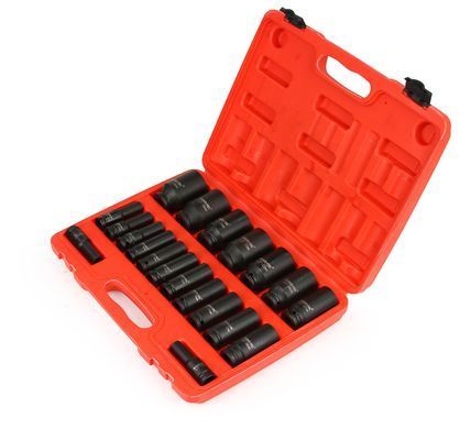 Набір ударних головок 1/2" 10-38 мм 20 ел. Mar-Pol M58258