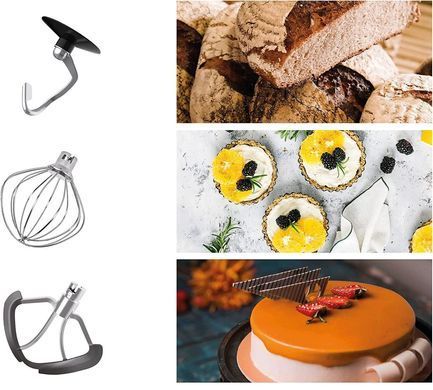 Планетарный кухонный миксер 6,5 л 1300 Вт серебро HEINRICH'S HKM 6278 SILBER 615016