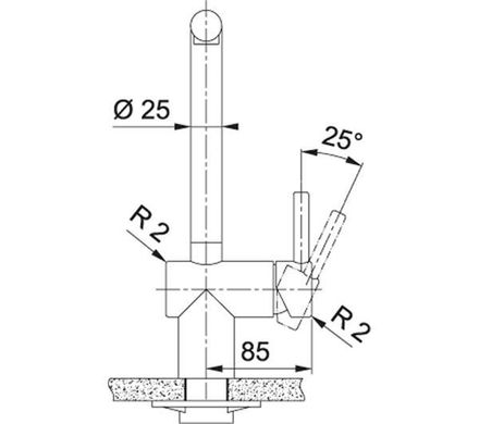 Смеситель Franke Atlas Pull-Out - нержавеющая сталь