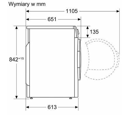 Сушильна машина Siemens WT45HVEEPL iQ300 - 61,3 см - тепловий насос - 8 кг