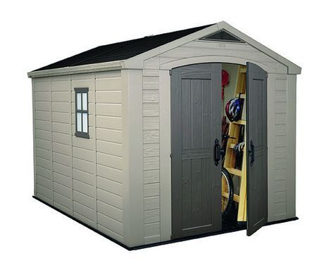 Садовый домик пластиковый FACTOR 8x11 beige/taupe - KETER