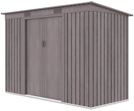 Металевий сарай для інструментів 261x121 см Hardmaister Oregon Світле Дерево