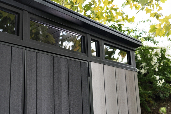 Садовый домик пластиковый ARTISAN 11x7 brownish grey/anthracite - KETER