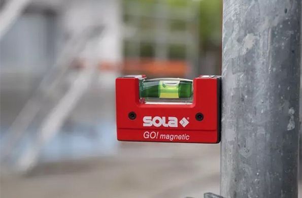 Рівень будівельний магнітний з кліпсою Sola Go!