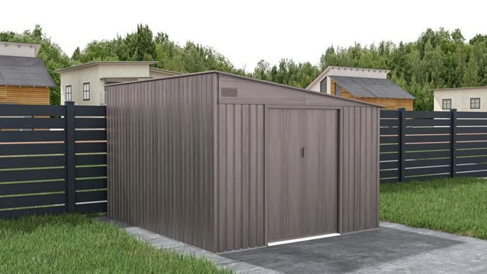 Металевий сарай для інструментів 279x321 см Hardmaister Jasper світле дерево