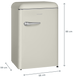 Холодильник з морозильною камерою Concept LTR4355ber RETRO