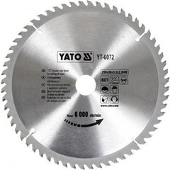 Профессиональный пильный диск по дереву Yato YT-6072 250х30х60зубов