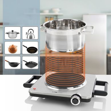 Электроплита портативная одноконфорочная 1500 Вт Clatronic EKP 3788 E