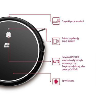 Робот-пылесос со шваброй и пультом + TUYA SMART Bass Polska BH 10331