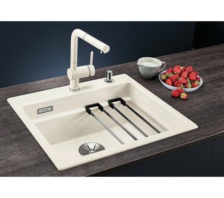 Кухонна мийка вбудована в стільницю Blanco ETAGON 6 WHITE базальт - гранит