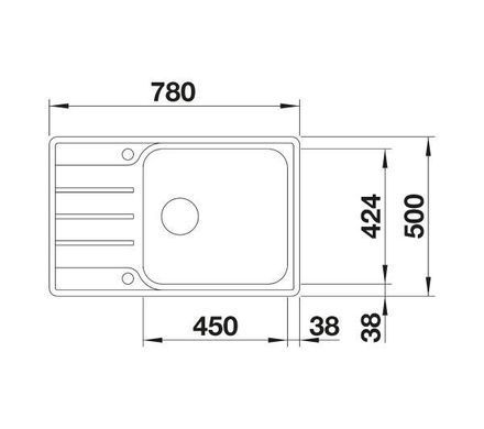 Кухонная мойка Blanco LEMIS XL 6 S-IF Compact 525110 сталь - встраиваемая в столешницу, крыло для сушки