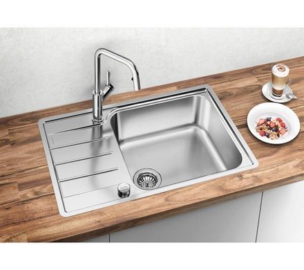 Кухонная мойка Blanco LEMIS XL 6 S-IF Compact 525110 сталь - встраиваемая в столешницу, крыло для сушки