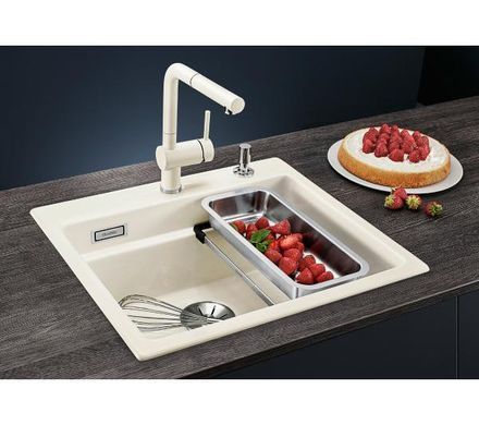 Кухонна мийка вбудована в стільницю Blanco ETAGON 6 WHITE базальт - гранит