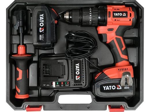 YATO ШУРУПОВЕРТ УДАРНЫЙ 18V LI-ION 2x3,0Ah 75Nm БЕСЩЕТОЧНЫЙ ДВИГАТЕЛЬ