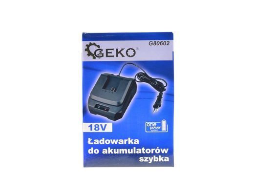 Зарядний пристрій для акумулятора 18 В Geko G80602