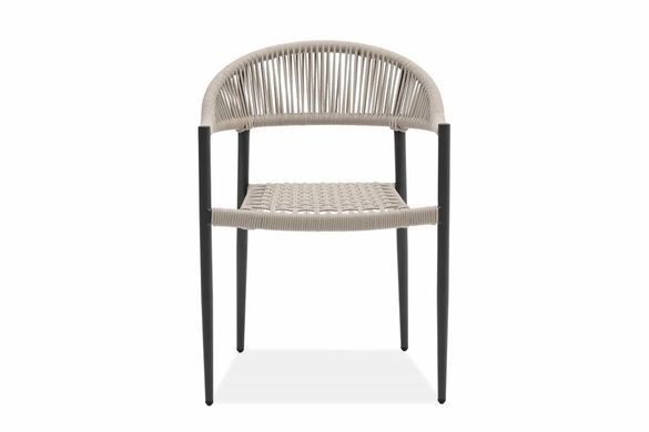Комплект меблів 6+1 садовий обідній ARDEN Nature з алюмінію та каменю Dark Grey Bj&oslash;rkka