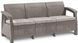 Садовий диван із пластику Cappuccino Corfu Love Seat Max
