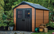 Садовий будиночок пластиковий NEWTON 7511 mahogany/wood brown - KETER