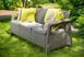 Садовий диван із пластику Cappuccino Corfu Love Seat Max