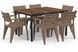 Стіл садовий пластиковий Porto DecoCoat Antracyt Walnut 6-місний Keter