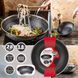 Сковорода вок Klausberg KB-9024 28 см з покриттям non-stick honeycomb триплекс