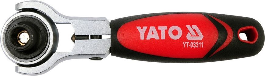 Тріскачка Yato реверсивна 72 зубця 1/4" 115 мм (YT-03311)