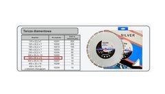 Алмазный отрезной диск 350 x 10 x 25,4/22,2 мм сегментный Silver