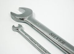 Набір рожкових ключів з тріскачкою Silver /8шт.