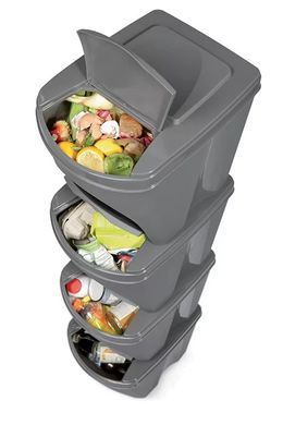 Набор контейнеров для сортировки мусора Keden 25 л 4 шт Sortibox IKWB25S4-S411