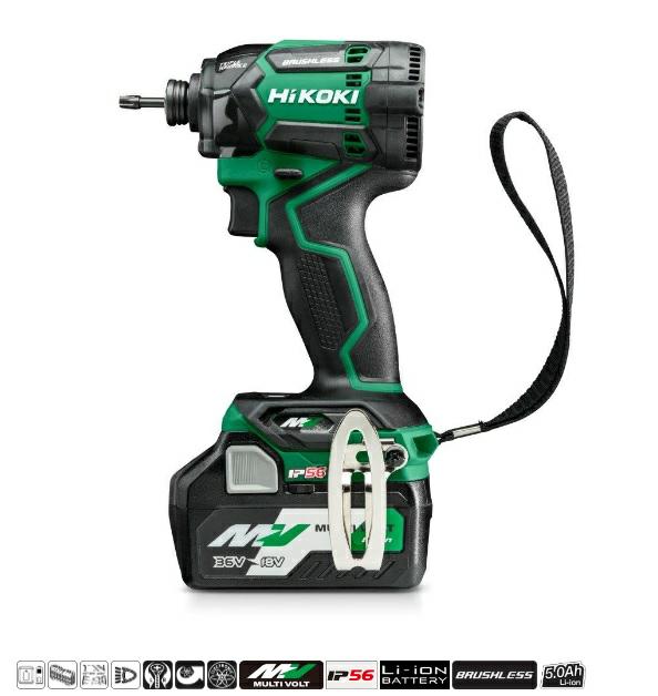 Шуруповерт ударний безщітковий HIKOKI WH36DC WRZ 36 В 215 Нм, 2 акумулятори