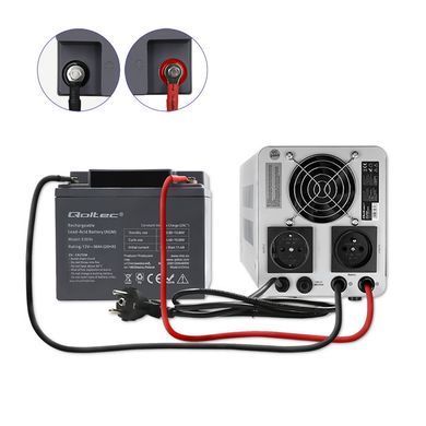 ИБП Qoltec Pure Sine Wave 500VA/350W Постоянная фаза 50716