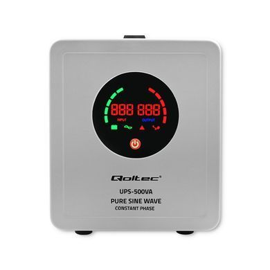ИБП Qoltec Pure Sine Wave 500VA/350W Постоянная фаза 50716