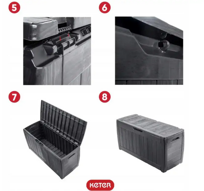 Сундук садовый Keter Hollywood 270L коричневый