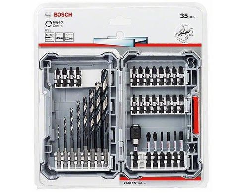 Набір біт і свердел Bosch Impact Control Кейс (35 шт.)