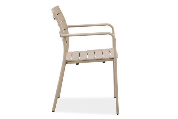 Крісло для тераси&nbsp;та саду MILO Beige 150 кг&nbsp;Bj&oslash;rkka