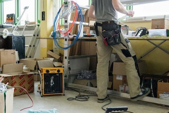 Електричний нагрівач промисловий 9 кВт з термостатом і регулюванням потужності&nbsp;Master B 9 IT