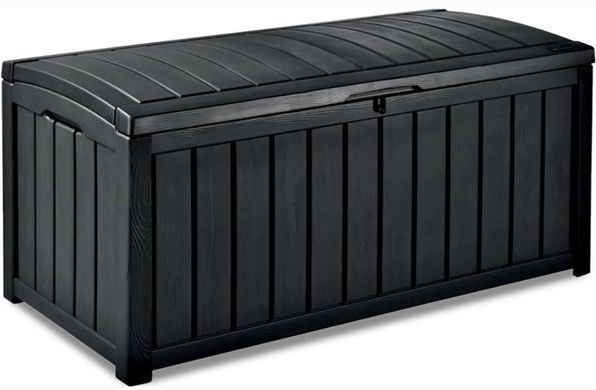 Пластиковый ящик сундук для террасы графит 390 л Glenwood Box Keter