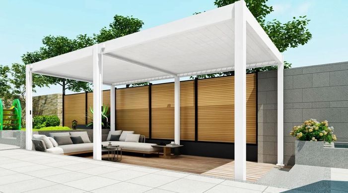 Садова пергола 3x6 Gutroof Elegance білий 005850