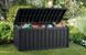 Пластиковый ящик сундук для террасы графит 390 л Glenwood Box Keter
