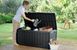 Пластиковый ящик сундук для террасы графит 390 л Glenwood Box Keter